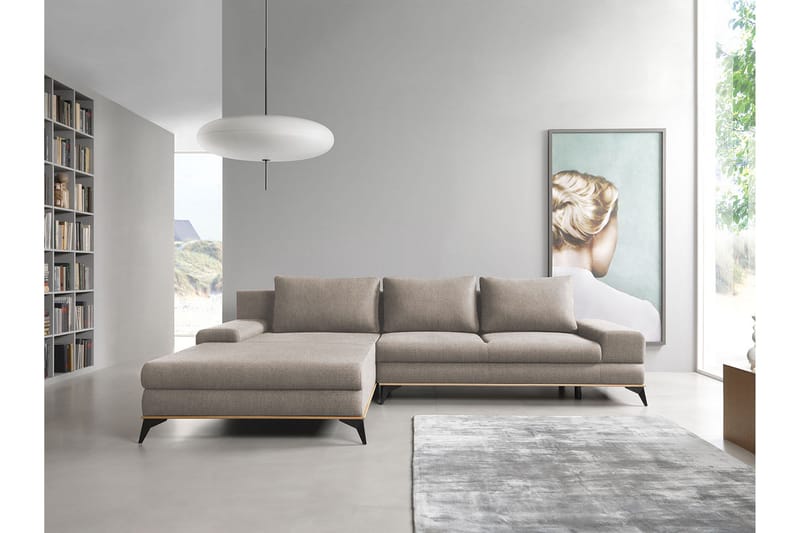 Manila Divansovesofa 315x212x87 cm - Sovesofaer - Sovesofa divan - Fløyel sofaer