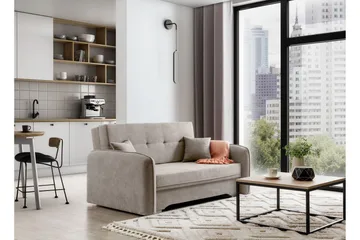 Manita Sovesofa med Oppbevaring 2-seter - Beige - Møbler - Sofaer - Sovesofaer