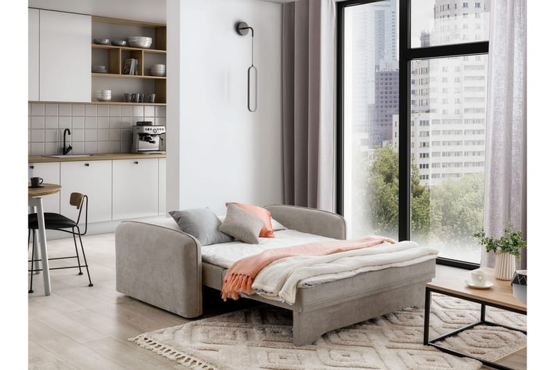 Manita Sovesofa med Oppbevaring 2-seter - Beige - Møbler - Sofaer - Sovesofaer