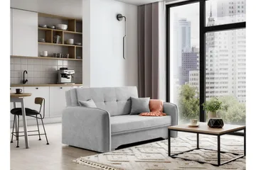 Manita Sovesofa med Oppbevaring 2-seter - Grå - Møbler - Sofaer - Sovesofaer