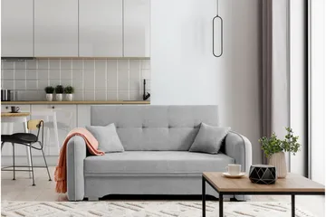 Manita Sovesofa med Oppbevaring 2-seter - Grå - Møbler - Sofaer - Sovesofaer