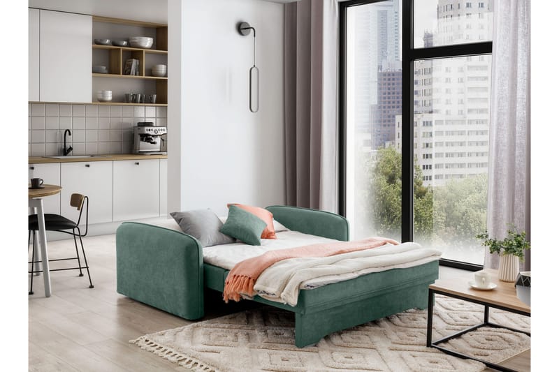 Manita Sovesofa med Oppbevaring 2-seter - Grønn - Møbler - Sofaer - Sovesofaer
