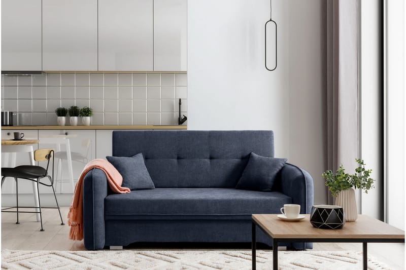 Manita Sovesofa med Oppbevaring 2-seter - Mørkeblå - Møbler - Sofaer - Sovesofaer