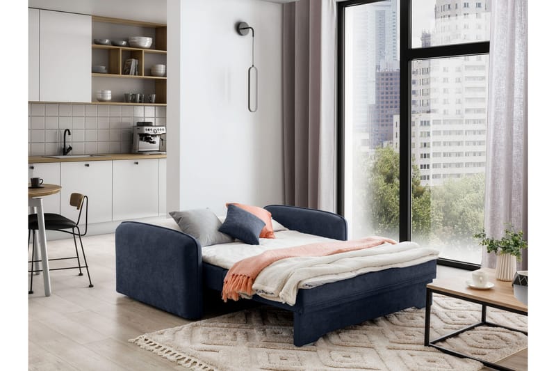 Manita Sovesofa med Oppbevaring 2-seter - Mørkeblå - Møbler - Sofaer - Sovesofaer