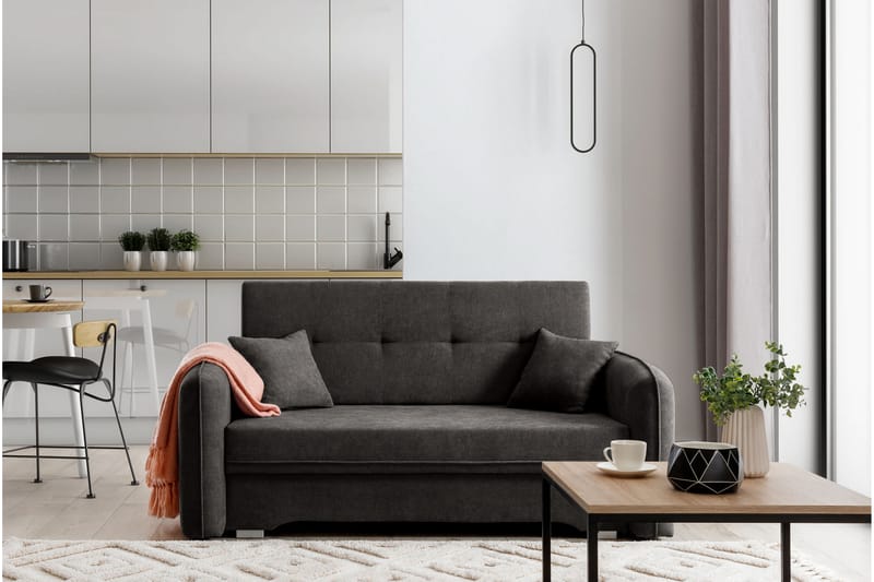 Manita Sovesofa med Oppbevaring 2-seter - Mørkegrå - Møbler - Sofaer - Sovesofaer
