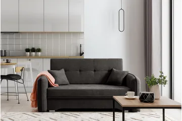 Manita Sovesofa med Oppbevaring 2-seter - Mørkegrå - Møbler - Sofaer - Sovesofaer