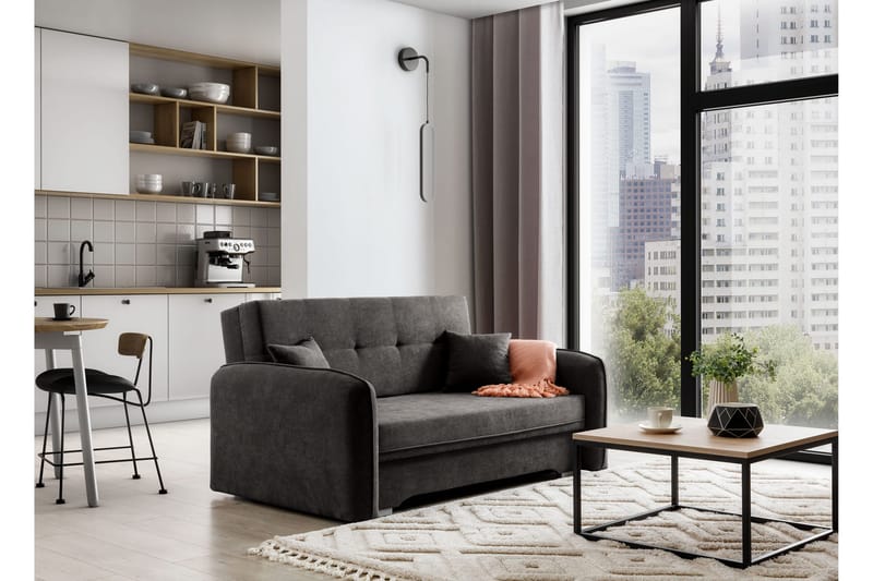 Manita Sovesofa med Oppbevaring 2-seter - Mørkegrå - Møbler - Sofaer - Sovesofaer