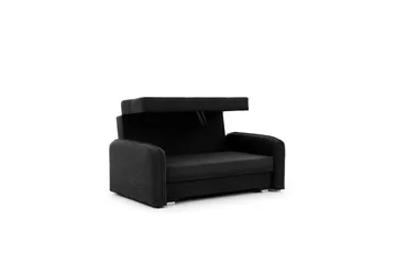 Manita Sovesofa med Oppbevaring 2-seter - Svart - Møbler - Sofaer - Sovesofaer