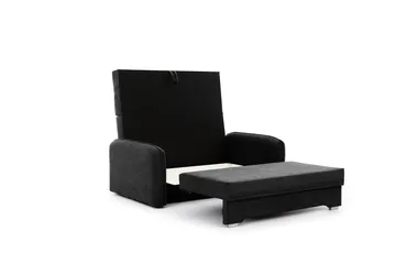 Manita Sovesofa med Oppbevaring 2-seter - Svart - Møbler - Sofaer - Sovesofaer