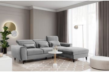 Manni 3-seters Sovesofa m. Divan med Oppbevaring - Grå - Møbler - Sofaer - Sovesofaer