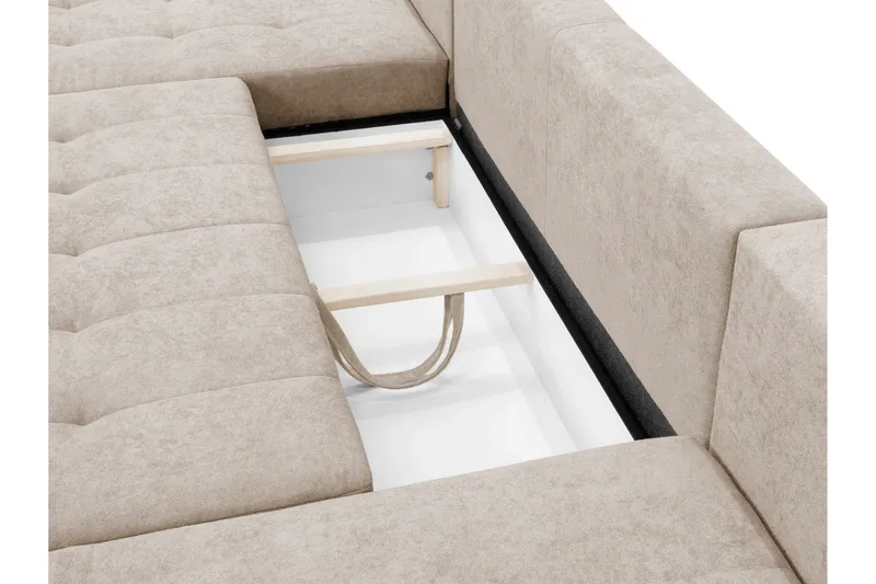 Mardon Sovesofa Dubbeldivan 4-sits - Beige - Møbler - Sofaer - Sovesofaer