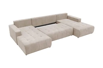 Mardon Sovesofa Dubbeldivan 4-sits - Beige - Møbler - Sofaer - Sovesofaer