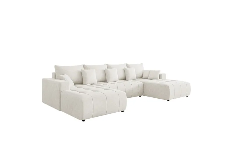 Mardon Sovesofa Dubbeldivan 4-sits - Hvit - Møbler - Sofaer - Sovesofaer