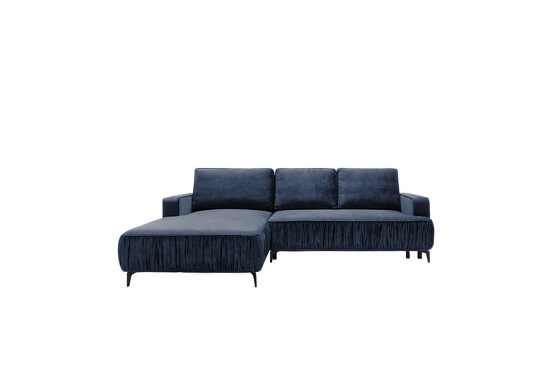 Marisana Sovesofa Med 3-Seters Divan - Blå - Møbler - Sofaer - Sovesofaer