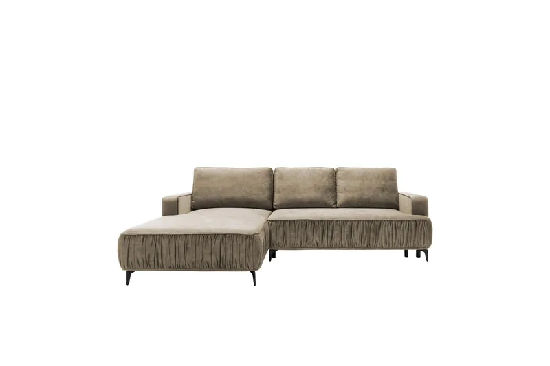 Marisana Sovesofa Med 3-Seters Divan - Brun - Møbler - Sofaer - Sovesofaer