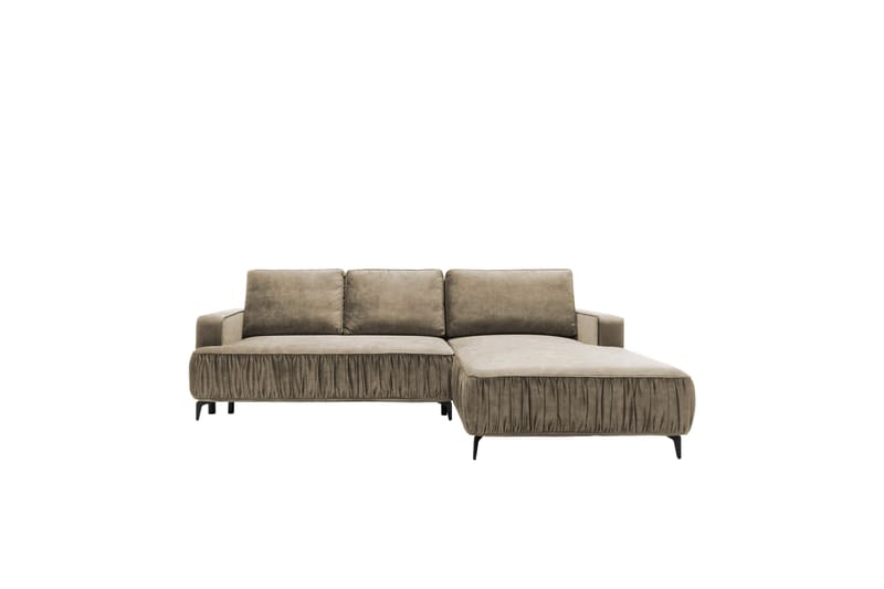 Marisana Sovesofa Med 3-Seters Divan - Brun - Møbler - Sofaer - Sovesofaer
