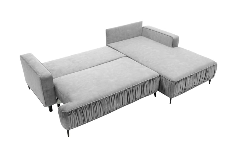 Marisana Sovesofa Med 3-Seters Divan - Grå - Møbler - Sofaer - Sovesofaer