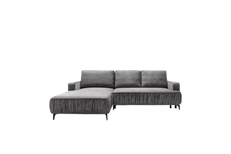 Marisana Sovesofa Med 3-Seters Divan - Grå - Møbler - Sofaer - Sovesofaer