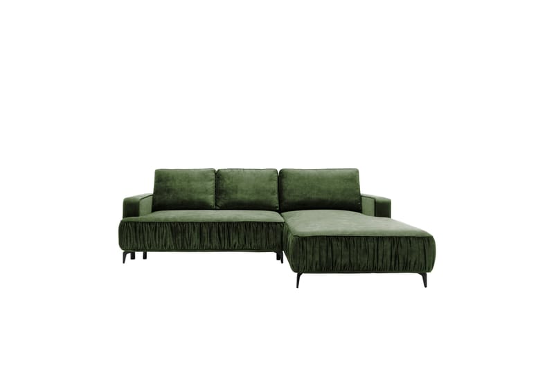 Marisana Sovesofa Med 3-Seters Divan - Grønn - Møbler - Sofaer - Sovesofaer