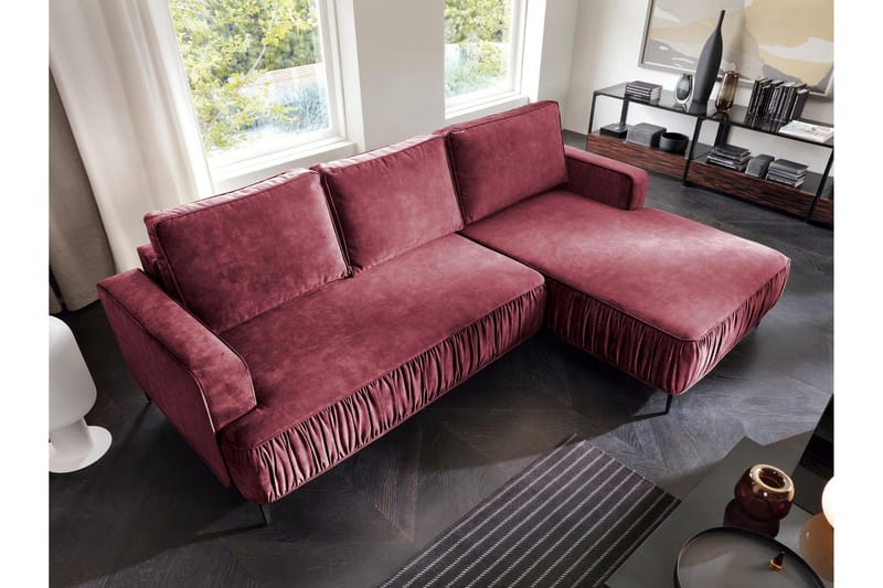 Marisana Sovesofa Med 3-Seters Divan - Rosa - Møbler - Sofaer - Sovesofaer