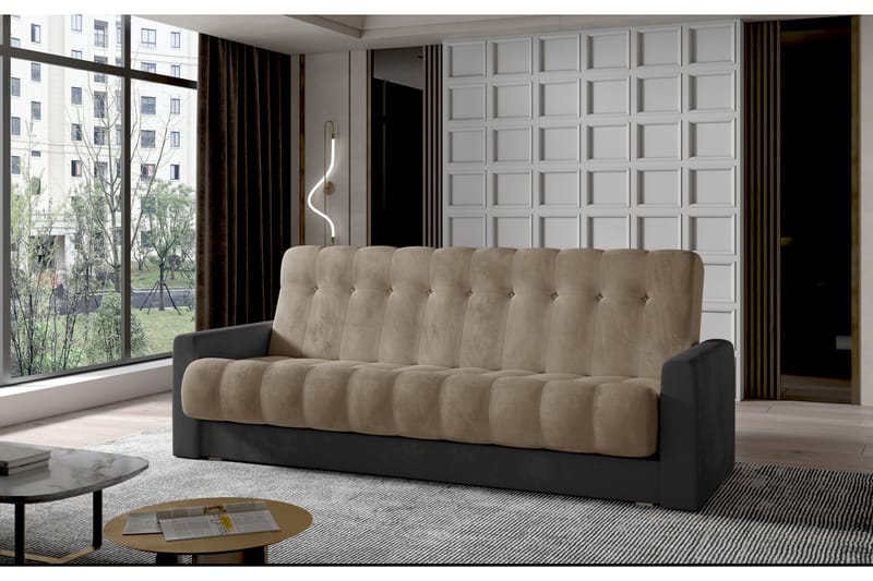 Masin 3-seters Sovesofa - Grå - Møbler - Sofaer - Sovesofaer