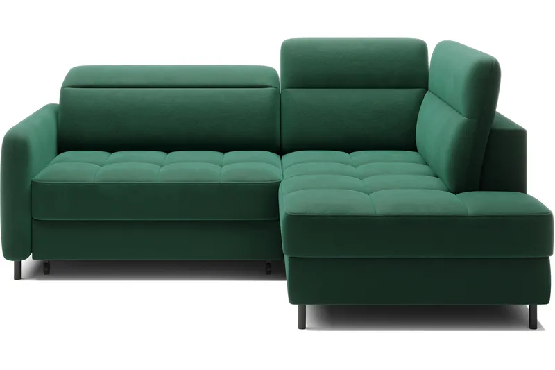 Masuo Sovesofa med Sjeselong 3-seter, Mørkegrønn