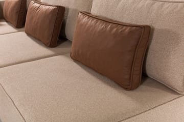 Matris 4-seters Sovesofa med Divan - Brun - Møbler - Sofaer - Sovesofaer