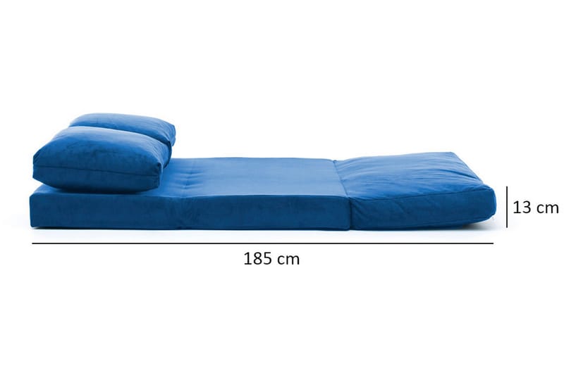 Maydena Sovesofa 2-seters 120x185 - Blå - Sovesofaer - 2 seters sovesofa