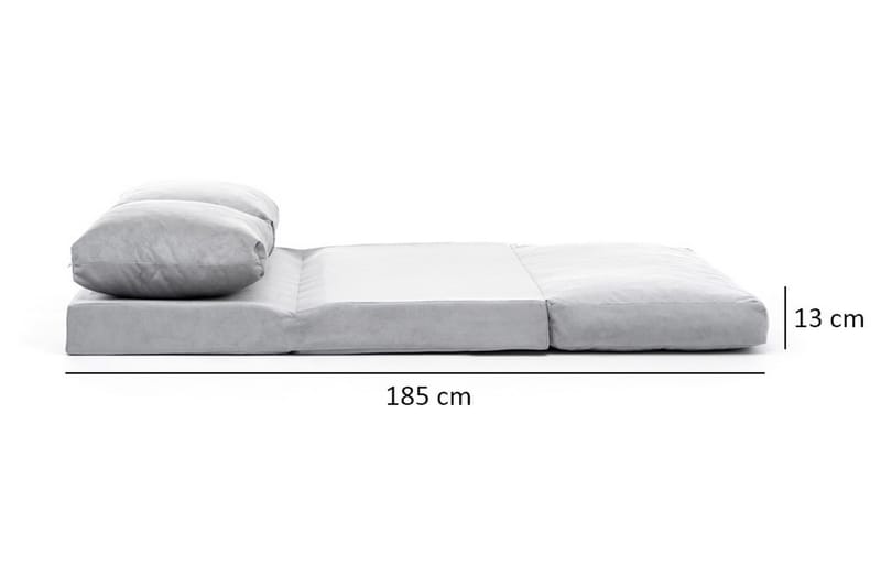 Maydena Sovesofa 2-seters 120x185 - Grå - Møbler - Sofaer - Sovesofaer