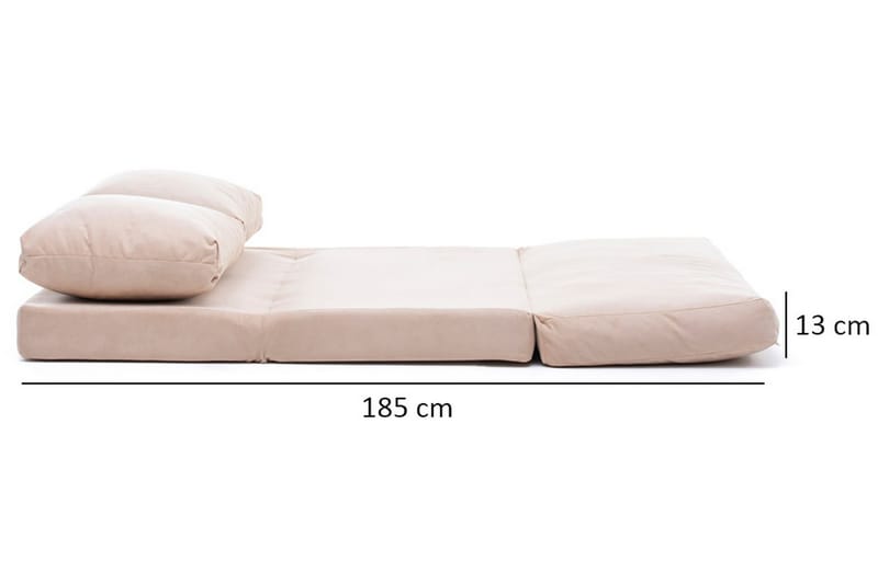 Maydena Sovesofa 2-seters 120x185 - Krem - Møbler - Sofaer - Sovesofaer