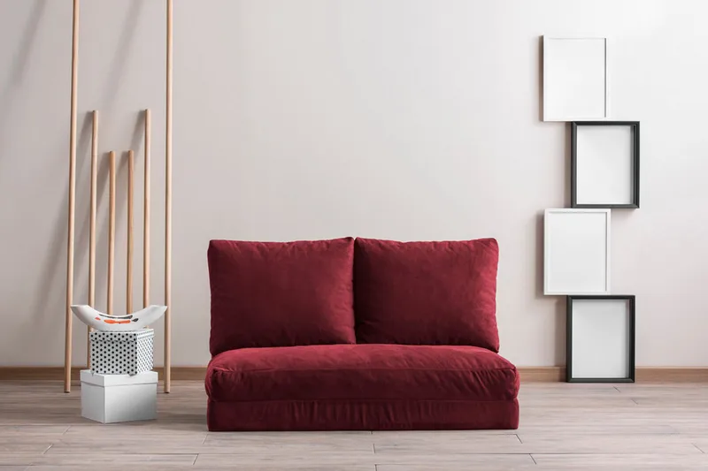 Maydena Sovesofa 2-seters 120x185 - Maroon - Møbler - Sofaer - Sovesofaer