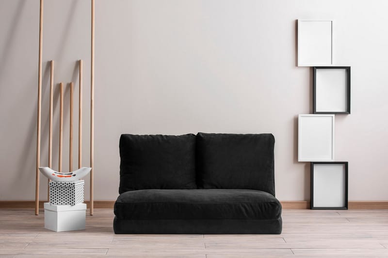 Maydena Sovesofa 2-seters 120x185 - Svart - Møbler - Sofaer - Sovesofaer