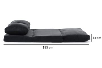 Maydena Sovesofa 2-seters 120x185 - Svart - Møbler - Sofaer - Sovesofaer