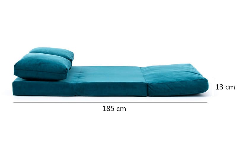 Maydena Sovesofa 2-seters 120x185 - Turkis - Møbler - Sofaer - Sovesofaer
