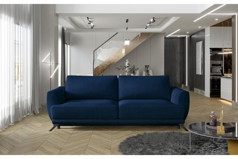 Megis 3-sits Sovesofa - Blå - Møbler - Sofaer - Sovesofaer