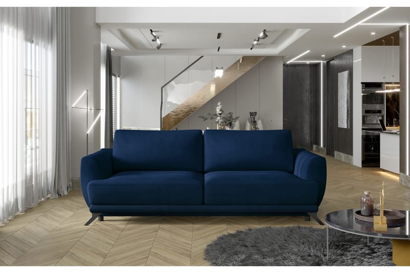 Megis 3-sits Sovesofa - Blå - Møbler - Sofaer - Sovesofaer