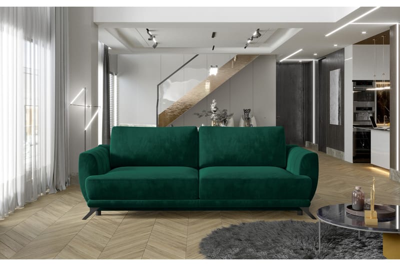 Megis 3-sits Sovesofa - Grønn - Møbler - Sofaer - Sovesofaer