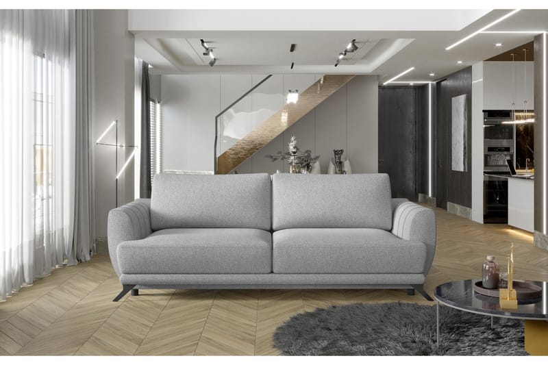 Megis 3-sits Sovesofa - Lysegrå - Møbler - Sofaer - Sovesofaer