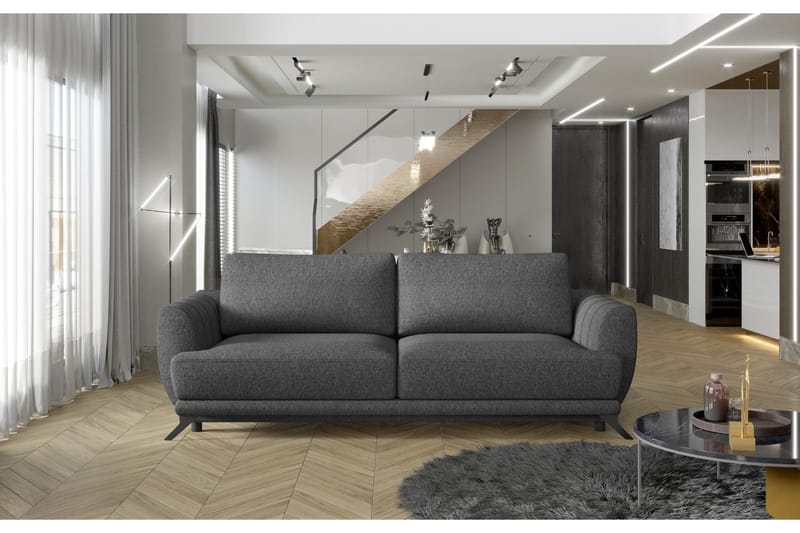 Megis 3-sits Sovesofa - Mørkegrå - Møbler - Sofaer - Sovesofaer