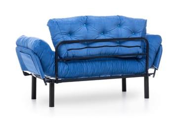 Mezonzo 2-seter Rektangulær Foldbar Sovesofa 70x190 cm i Stoff - Blå - Møbler - Sofaer - Sovesofaer