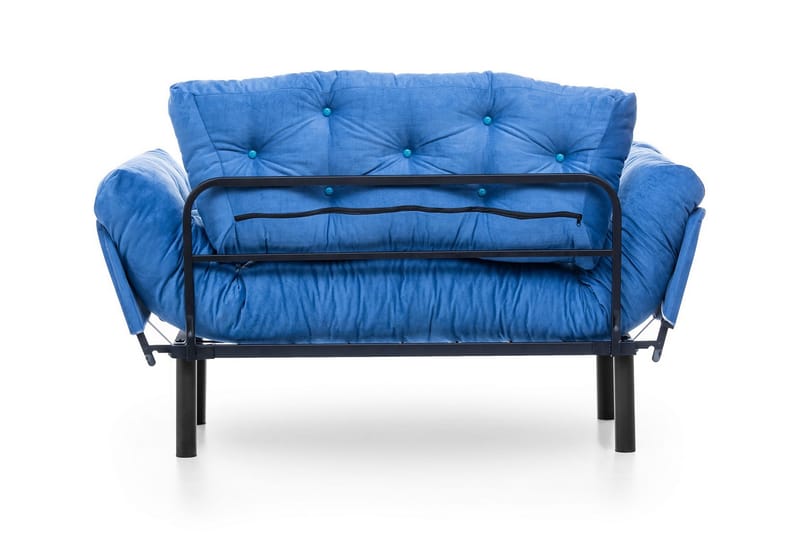 Mezonzo 2-seter Rektangulær Foldbar Sovesofa 70x190 cm i Stoff - Blå - Møbler - Sofaer - Sovesofaer