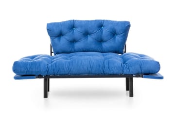 Mezonzo 2-seter Rektangulær Foldbar Sovesofa 70x190 cm i Stoff - Blå - Møbler - Sofaer - Sovesofaer