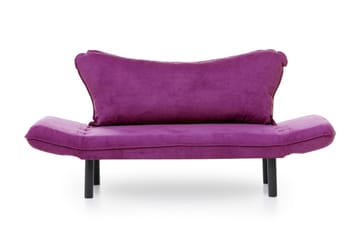 Mezonzo 2-seter Sovesofa 65x180 cm i Fløyel - Lilla - Møbler - Sofaer - Sovesofaer