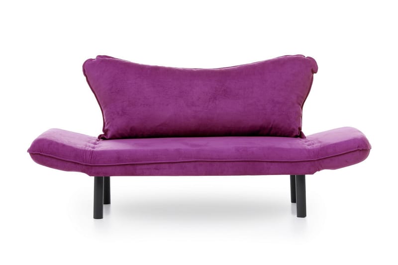 Mezonzo 2-seter Sovesofa 65x180 cm i Fløyel - Lilla - Møbler - Sofaer - Sovesofaer