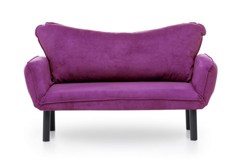 Mezonzo 2-seter Sovesofa 65x180 cm i Fløyel - Lilla - Møbler - Sofaer - Sovesofaer