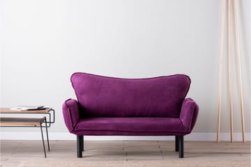 Mezonzo 2-seter Sovesofa 65x180 cm i Fløyel - Lilla - Møbler - Sofaer - Sovesofaer