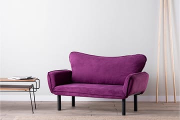 Mezonzo 2-seter Sovesofa 65x180 cm i Fløyel - Lilla - Møbler - Sofaer - Sovesofaer