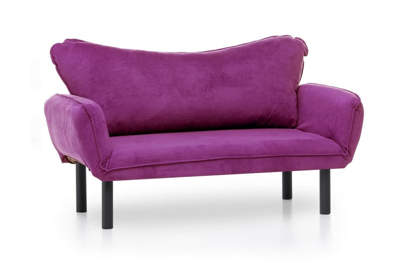 Mezonzo 2-seter Sovesofa 65x180 cm i Fløyel - Lilla - Møbler - Sofaer - Sovesofaer