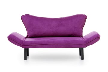 Mezonzo 2-seter Sovesofa 65x180 cm i Fløyel - Lilla - Møbler - Sofaer - Sovesofaer