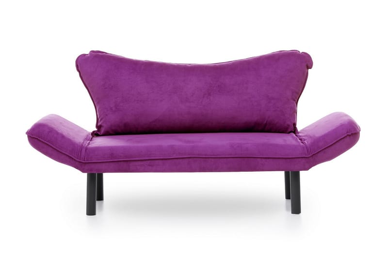 Mezonzo 2-seter Sovesofa 65x180 cm i Fløyel - Lilla - Møbler - Sofaer - Sovesofaer